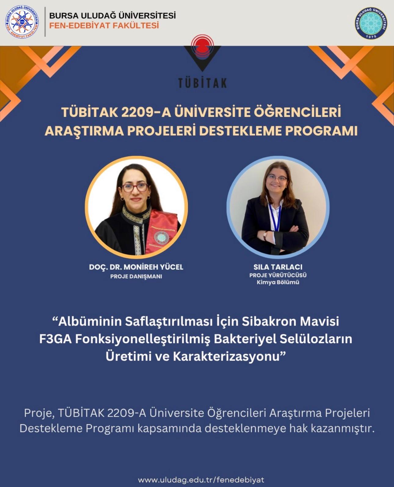 Bölümümüzden TÜBİTAK 2209-A/B Programında Başarı